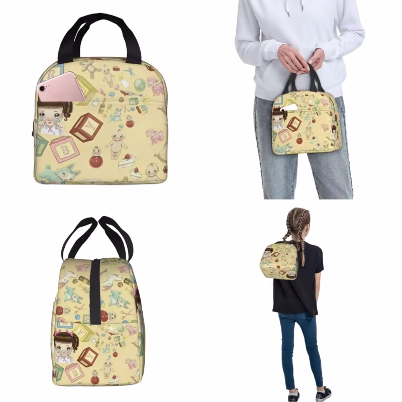 Meal Container Leakproof Tote Lunch Box Food Handbags Melanies Martinez Cry Baby Insulated Lunch Bag Thermal Bag Portals Workplace - Image 4