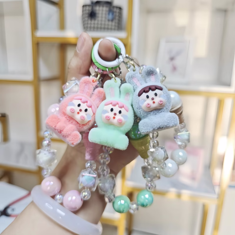 “New Crybaby Beaded Keychain Adorable Cartoon Doll Pendant Accessories for Bags and Pendants” - Image 4