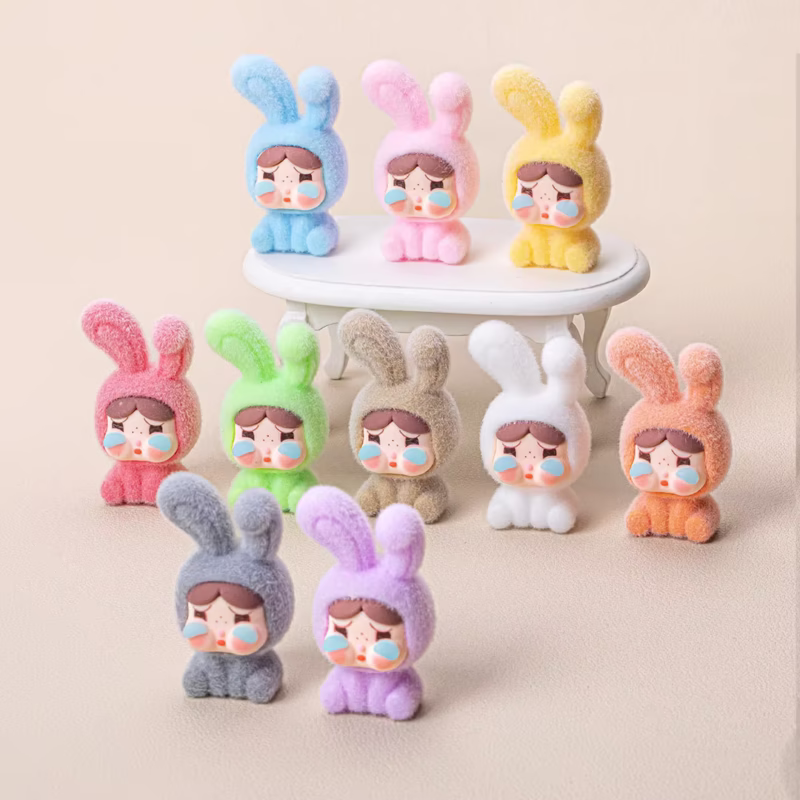 Car Decor Toys Gifts Mini CryBaby Model Toy Flocking Kawaii Tabletop Decoration Doll