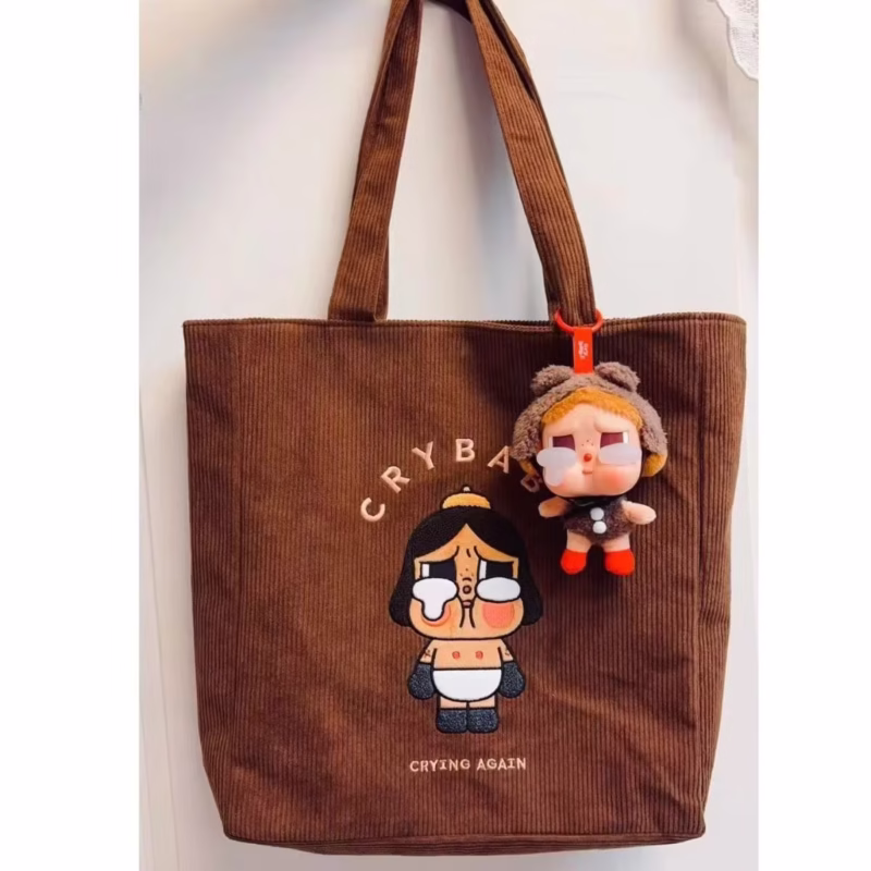 2025: Handmade, Vintage Shoulder Bag, Vintage Corduroy, “Crybaby” Gift and Collection
