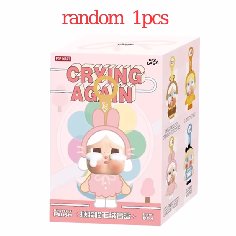 POPMART Cryptobaby Cryin' Again Action Figure Kawaii Anime Vinyl Blind Box Toys The Caixa Girls' Caja Surprise Mystery Box Dolls - Image 2