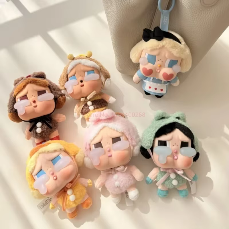 1:1 Replicas Crybaby Crying Again Series Blind Box Figure With Plush Face Keychain Toy Pendant Model Doll Keychain