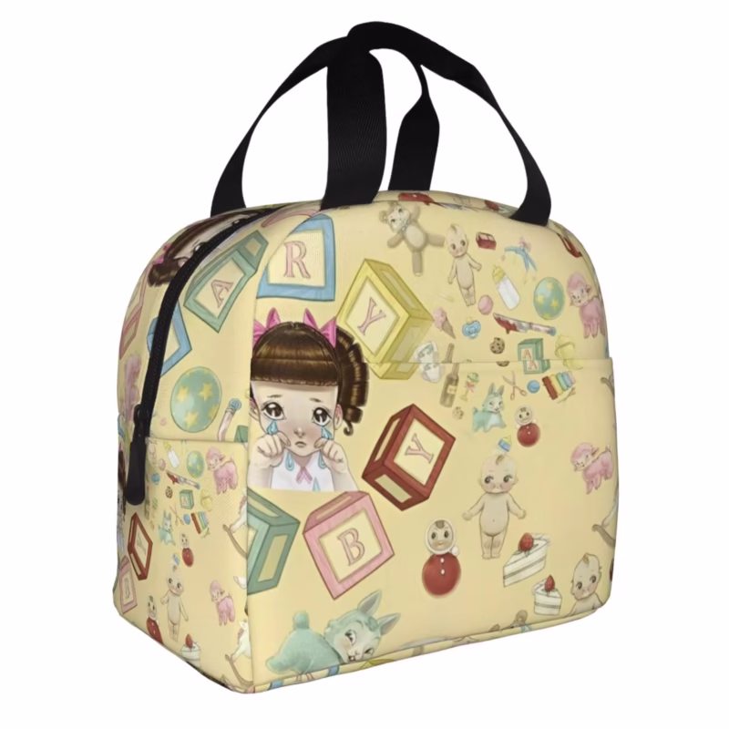 Meal Container Leakproof Tote Lunch Box Food Handbags Melanies Martinez Cry Baby Insulated Lunch Bag Thermal Bag Portals Workplace