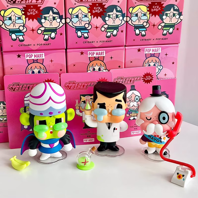 New Blind Box Toys from the CRYBABY X Powerpuff Girls Series Mistery Caixa Action Figure Surprise Guess Bag Mystery Box Adorable Model Present