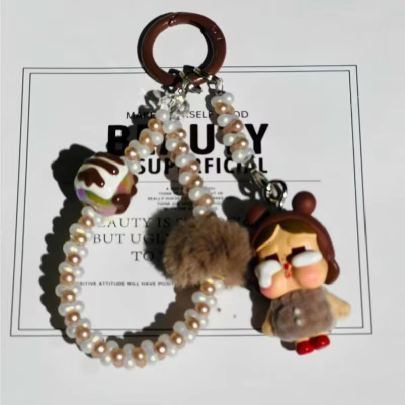 Inspiring Beaded Bracelet Backpack Accessories Decoration Car Keychain Gift Kawaii Crybaby Mobile Phone Chain