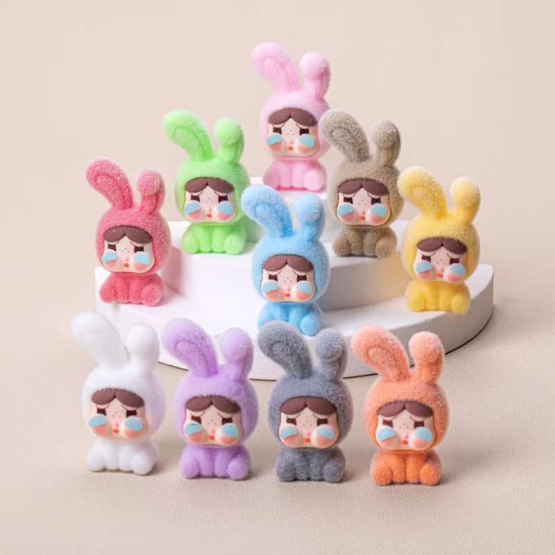 Car Decor Toys Gifts Mini CryBaby Model Toy Flocking Kawaii Tabletop Decoration Doll - Image 4