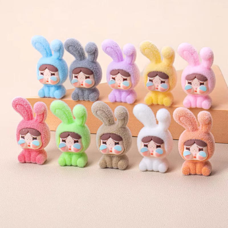 Car Decor Toys Gifts Mini CryBaby Model Toy Flocking Kawaii Tabletop Decoration Doll - Image 3