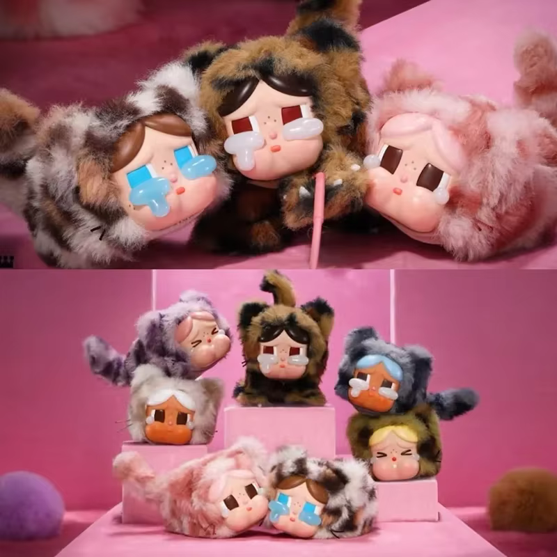 2025 Release: Brand new and original! The CRYBABY Plush Vinyl Pendant from the Leopard and Cat Series Weeping Baby Blind Box Keychain is the latest release in the beloved CRYBABY collection